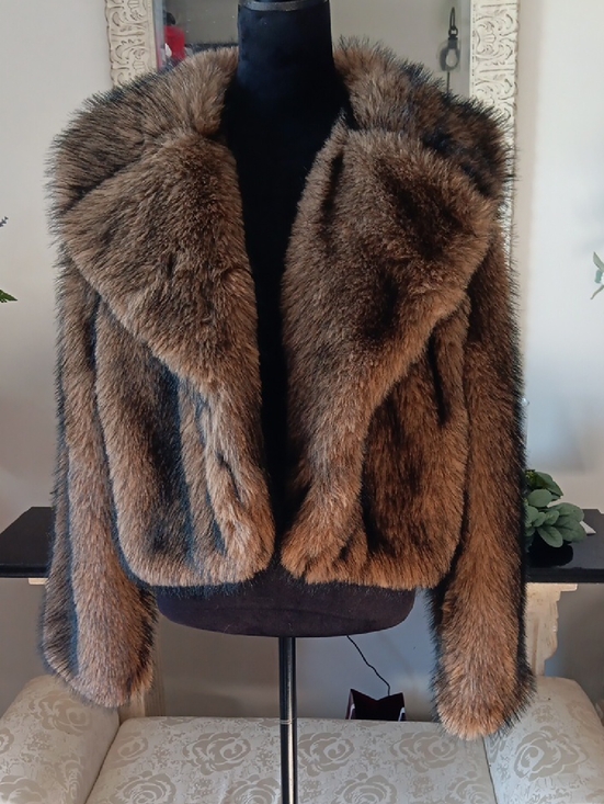 Baolizi Jackets & Blazers - Elegant Brown Teddy Jacket for Women